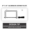 2" X 4" Aluminum License Plate  Thumbnail