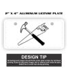2" X 4" Aluminum License Plate  Thumbnail