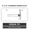 2" X 4" Aluminum License Plate  Thumbnail