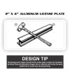 2" X 4" Aluminum License Plate  Thumbnail