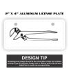 2" X 4" Aluminum License Plate  Thumbnail