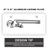2" X 4" Aluminum License Plate  Thumbnail