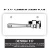 2" X 4" Aluminum License Plate  Thumbnail