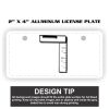 2" X 4" Aluminum License Plate  Thumbnail