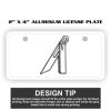 2" X 4" Aluminum License Plate  Thumbnail