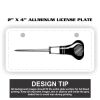 2" X 4" Aluminum License Plate  Thumbnail