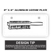 2" X 4" Aluminum License Plate  Thumbnail