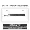 2" X 4" Aluminum License Plate  Thumbnail