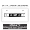 2" X 4" Aluminum License Plate  Thumbnail
