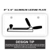 2" X 4" Aluminum License Plate  Thumbnail