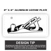 2" X 4" Aluminum License Plate  Thumbnail
