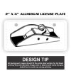 2" X 4" Aluminum License Plate  Thumbnail