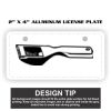 2" X 4" Aluminum License Plate 2" X 4" Aluminum License Plate Thumbnail