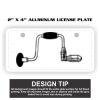 2" X 4" Aluminum License Plate  Thumbnail