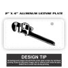 2" X 4" Aluminum License Plate  Thumbnail