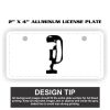 2" X 4" Aluminum License Plate  Thumbnail