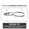 2" X 4" Aluminum License Plate  Thumbnail