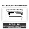 2" X 4" Aluminum License Plate  Thumbnail