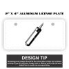 2" X 4" Aluminum License Plate  Thumbnail