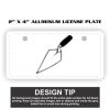 2" X 4" Aluminum License Plate  Thumbnail
