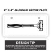 2" X 4" Aluminum License Plate  Thumbnail