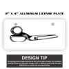 2" X 4" Aluminum License Plate  Thumbnail
