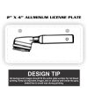 2" X 4" Aluminum License Plate  Thumbnail