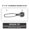 2" X 4" Aluminum License Plate  Thumbnail