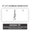 2" X 4" Aluminum License Plate  Thumbnail