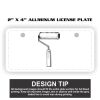 2" X 4" Aluminum License Plate  Thumbnail