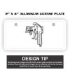 2" X 4" Aluminum License Plate  Thumbnail