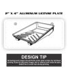 2" X 4" Aluminum License Plate  Thumbnail