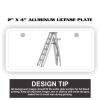 2" X 4" Aluminum License Plate  Thumbnail