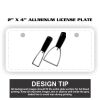 2" X 4" Aluminum License Plate  Thumbnail