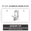 2" X 4" Aluminum License Plate  Thumbnail