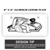 2" X 4" Aluminum License Plate  Thumbnail