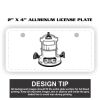 2" X 4" Aluminum License Plate  Thumbnail