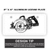 2" X 4" Aluminum License Plate  Thumbnail