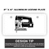2" X 4" Aluminum License Plate  Thumbnail