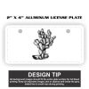 2" X 4" Aluminum License Plate  Thumbnail