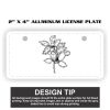 2" X 4" Aluminum License Plate  Thumbnail