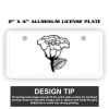 2" X 4" Aluminum License Plate  Thumbnail