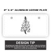 2" X 4" Aluminum License Plate  Thumbnail