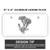 2" X 4" Aluminum License Plate  Thumbnail