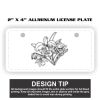 2" X 4" Aluminum License Plate  Thumbnail