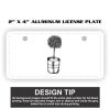 2" X 4" Aluminum License Plate  Thumbnail