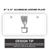 2" X 4" Aluminum License Plate  Thumbnail