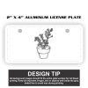 2" X 4" Aluminum License Plate  Thumbnail