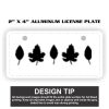 2" X 4" Aluminum License Plate  Thumbnail