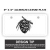 2" X 4" Aluminum License Plate  Thumbnail